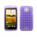 Wholesale Gel Case  for HTC One X(Purple)